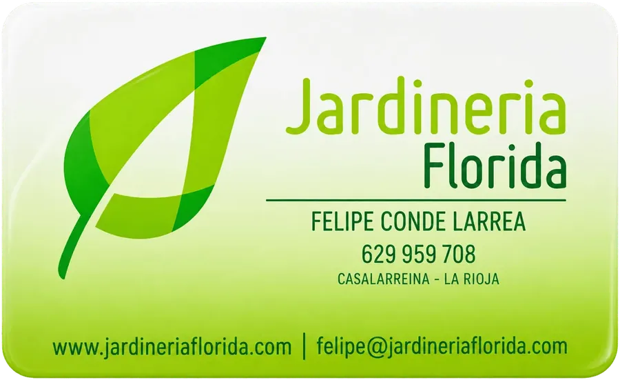 Tarjeta de visita de Jardinería Florida