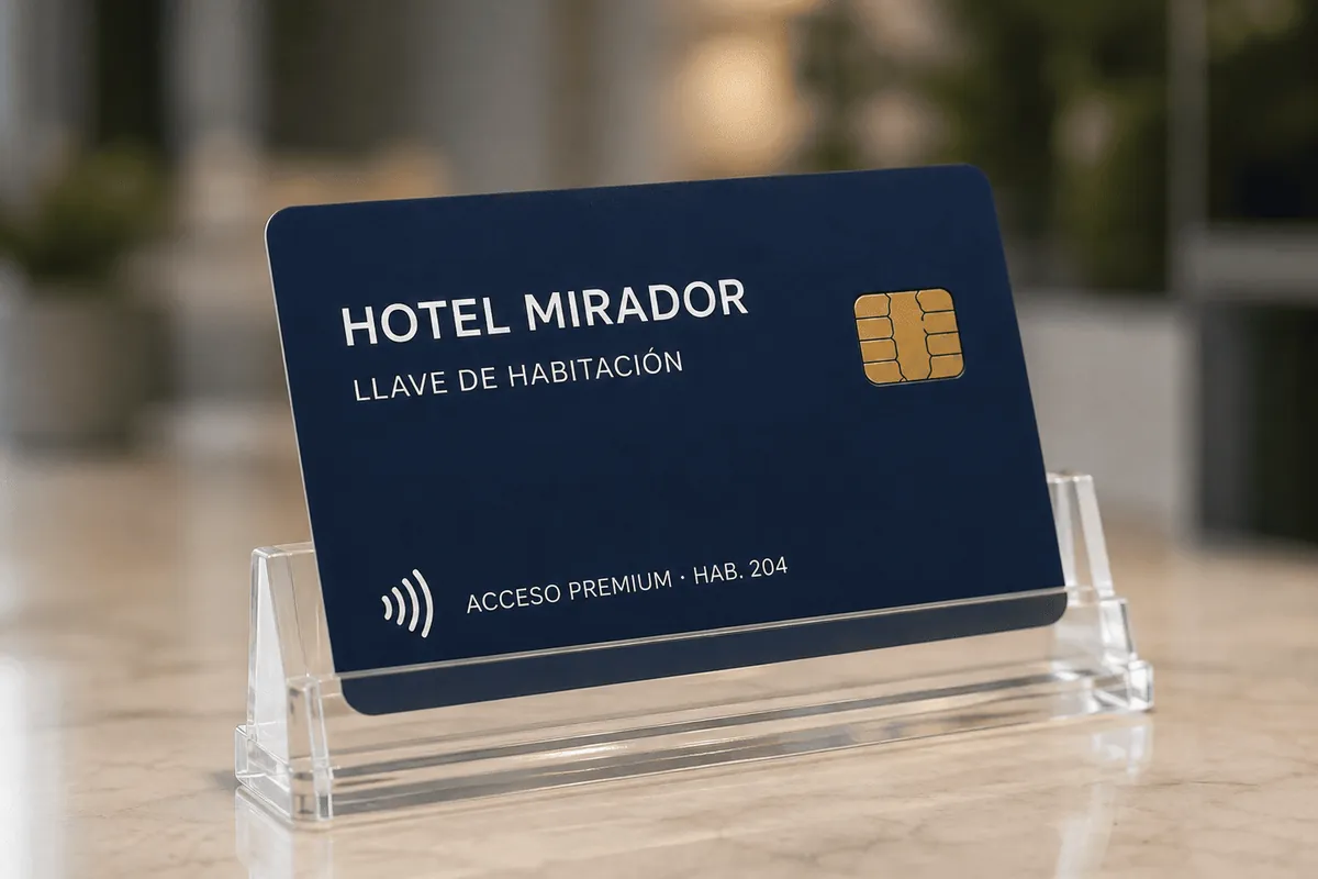 Tarjeta RFID MIFARE de llave de habitación de hotel