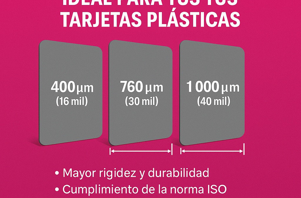 Elegir el grosor para tus tarjetas plásticas