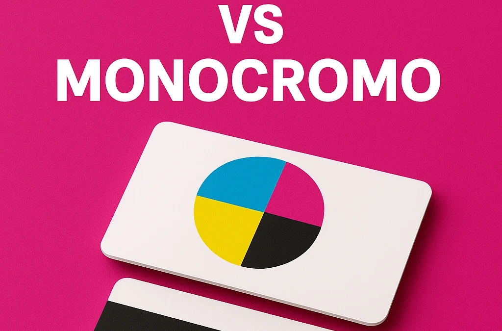 Impresión a color vs monocromo: ¿Qué opción elegir para tus tarjetas?