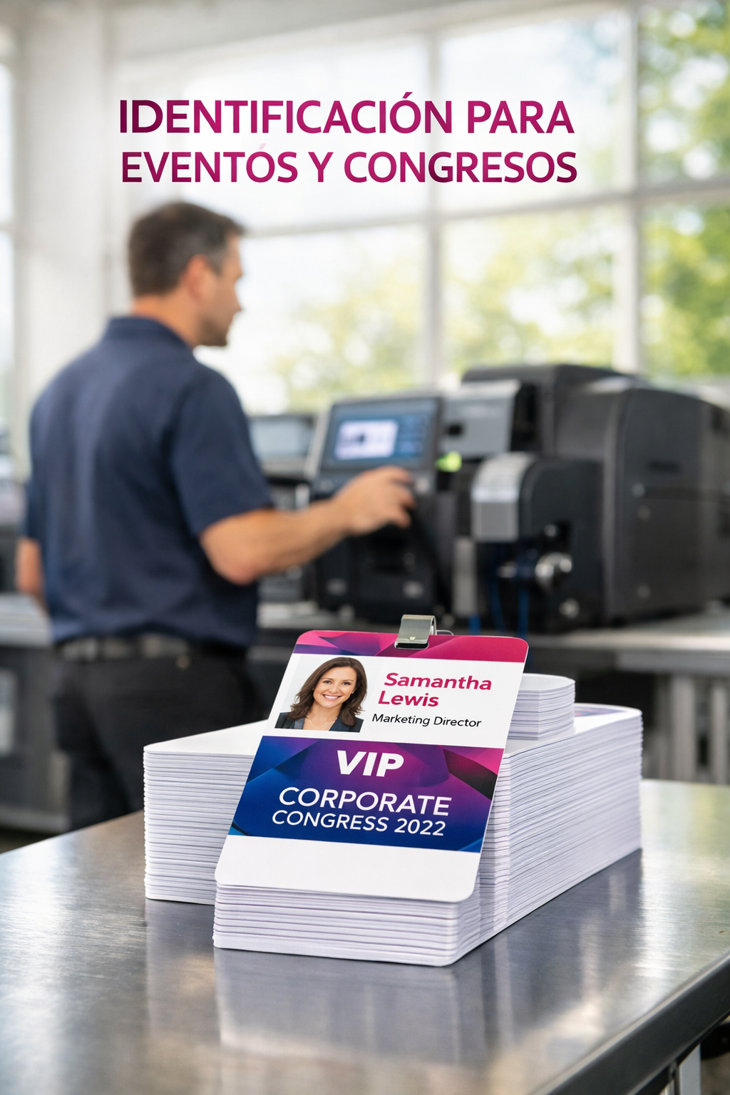 Analizamos las claves técnicas para elegir la acreditación perfecta este 2026: desde tecnología RFID para control de accesos hasta acabados laminados de alta durabilidad.